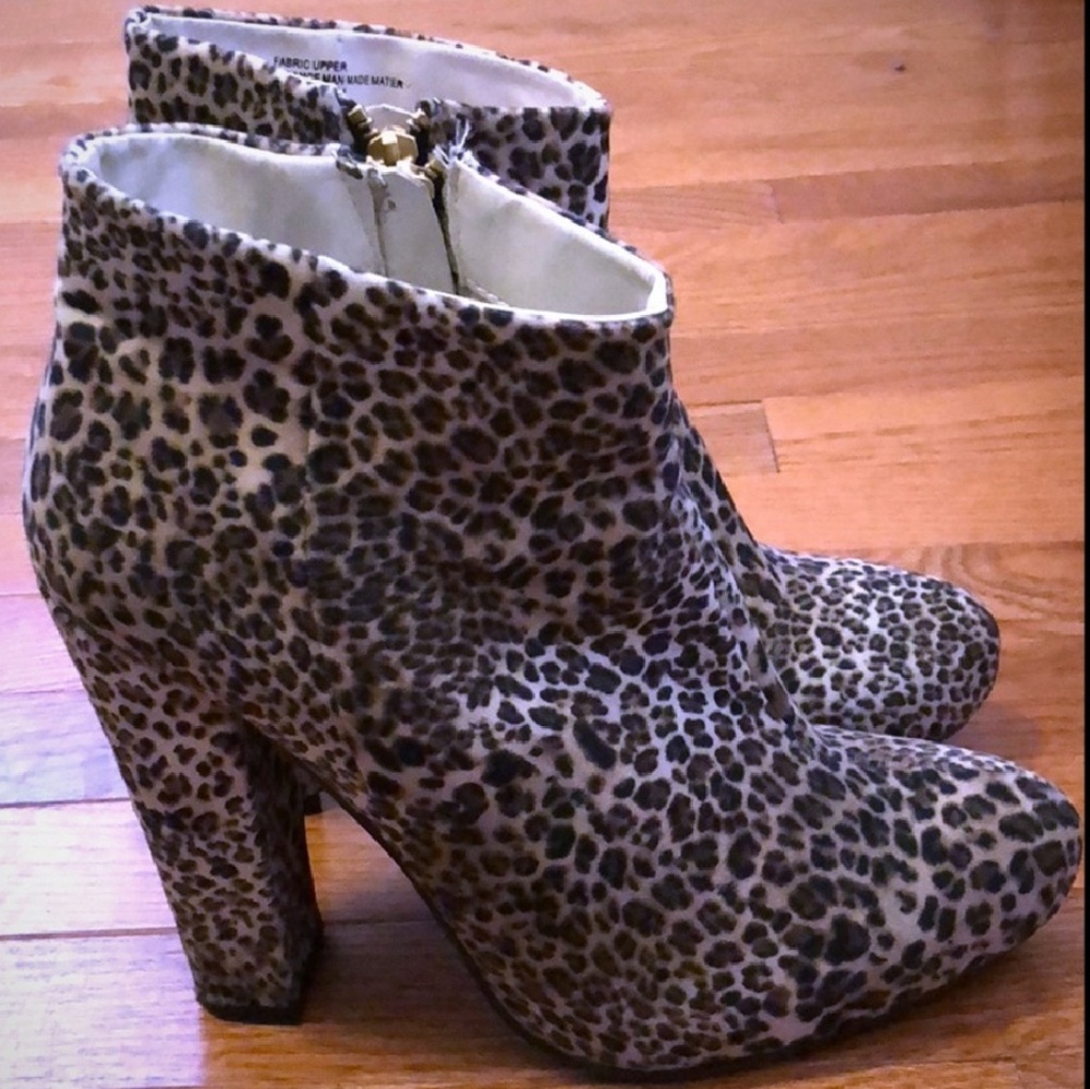 Leopard Print Booties